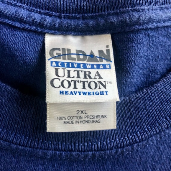 Plymouth Barracuda Blue Gildan T-shirt - Size 2XL (EUC) - Picture 3 of 5